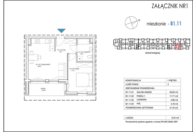 Apartament nr. B1.11